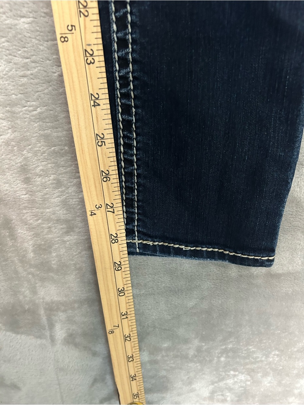 Silver Suki Skinny Jeans Women’s 26/31 Dark Wash Denim Heavy Stitch - Picture 8 of 8